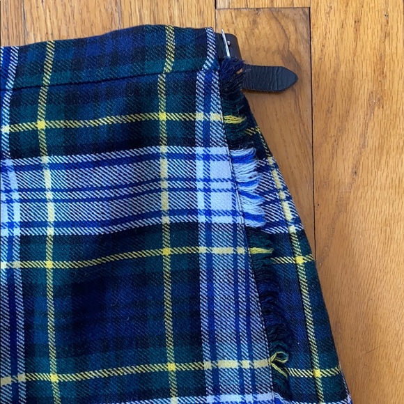 Vintage Acrylic & Wool Plaid Skirt - Picture 2 of 3